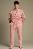 Pink Striped Assymetrical Shirt