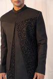 Assymetric Onyx Achkan Set