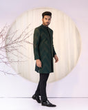 Emerald Zevar Achkan Set