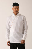 DIAGONAL PLACKET KURTA SHIRT