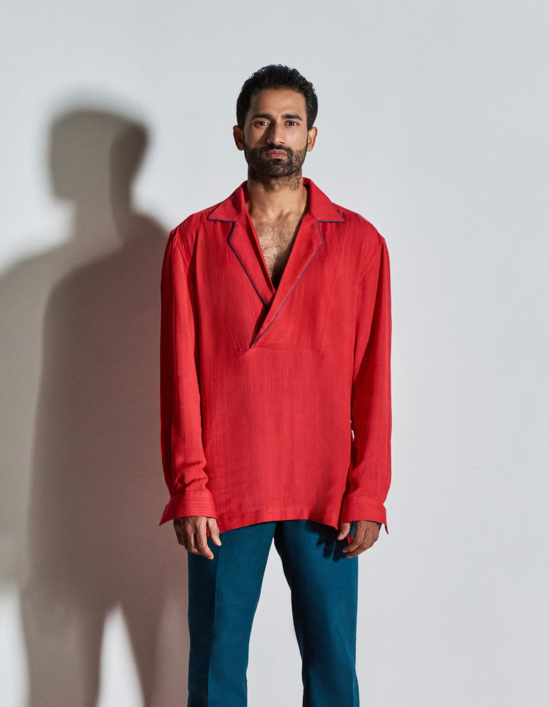 OPEN COLLAR SHIRT – Curato OPEN COLLAR SHIRT – Curato