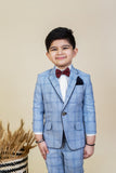 Suit with blazer shirt pants and bow