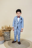 Suit with blazer shirt pants and bow