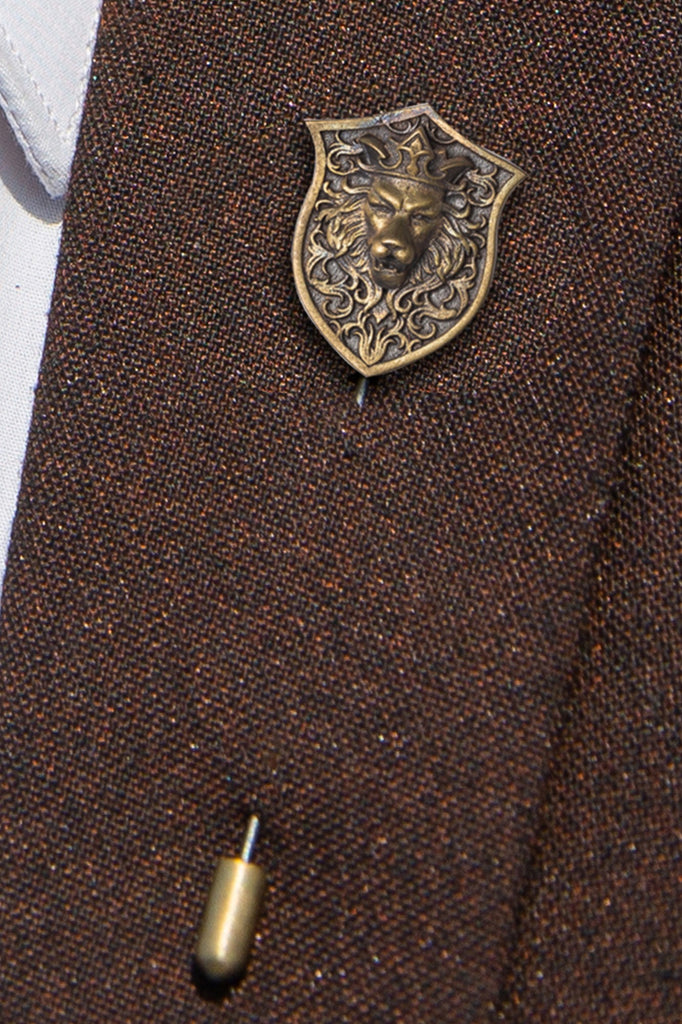 The Lion Shield Pin