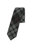 Dark Grey Plaid Tie