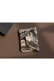 Raye Mini Wallet - Ecru with Charcoal Marble