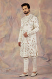 Ivory In Malaga Sherwani Set