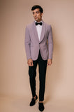 Grey shawl lapel tuxedo