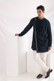 Navy cowl kurta set