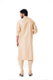 SHERWOOD TAN PINTUCKS KURTA SET