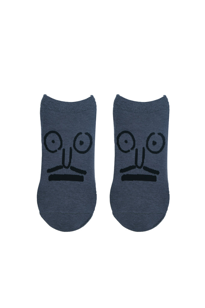 TOFFCRAFT - Quirky Face Graphic Low Cut Ankle Socks