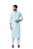 BLUE PINTUCKS KURTA SET