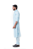 BLUE PINTUCKS KURTA SET