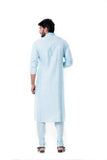 BLUE PINTUCKS KURTA SET