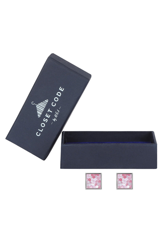 Pink Mother of Pearl Cufflink
