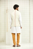 Raghwa waistcoat with polka block print
