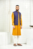 Dhadhu quilted waistcoat with polka motif