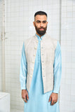 Pushad reversible block print waistcoat