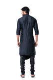 GREASE BLACK COWL KURTA SET