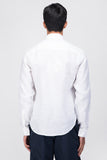 Concealed Button-down Collar Linen  Shirt