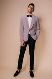 Grey shawl lapel tuxedo