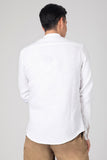 Slim-Fit Mandarin-Collar Linen Shirt