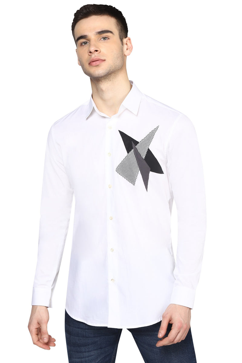 THE FRAGMENTED SHIRT IN WHITE