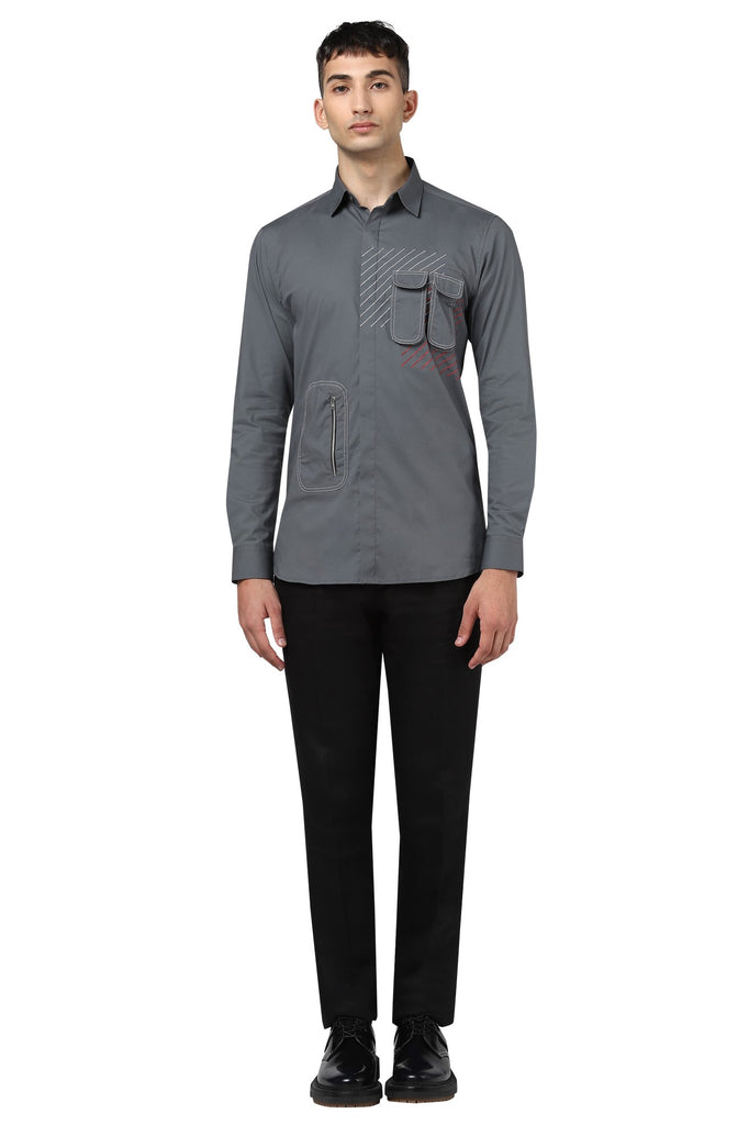 The Broken Signal Shirt With Utility Pocket