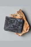 Ara Cardholder - Charcoal with Ecru Marble