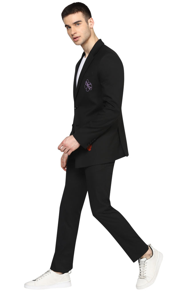 Black Suit with Trouser and White Shirt