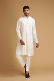 Ivory kurta with pant pyjama