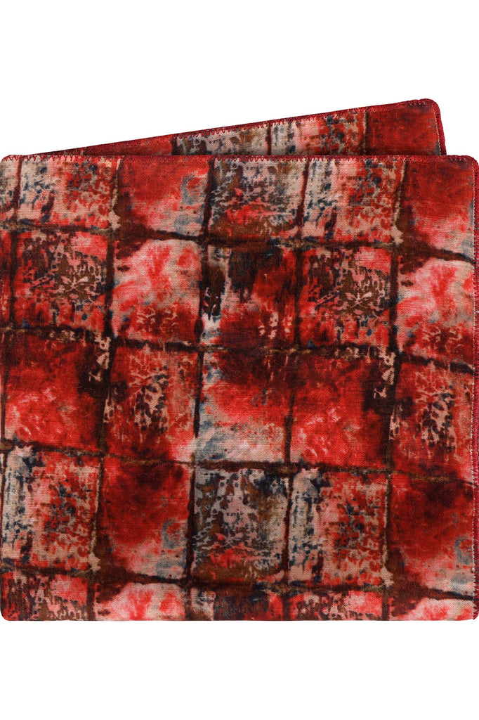 Blood Bricks Pocket Square