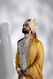 Ivory Ochre Sherwani Set