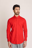 Button Detailed Red Shirt