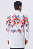 Nicholas White Angharkha Style Shirt