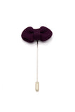 Sharp Bow Tie Lapel Pin, Purple