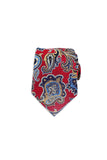 Snazzy Paisley Silk Tie, Red