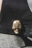 The Iwazaru Inspired Skull Brooch