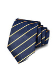 Two Tone Striped Neck Tie, Navy