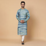 Blue Marble Mirror Kurta