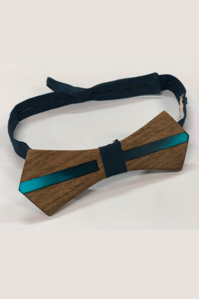 BLUE RESIN BOW TIE