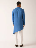 Blue Indigo Printed Asymmetric Kurta