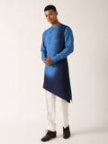 Blue Indigo Printed Asymmetric Kurta