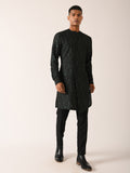 BLACK FOREST SIDE OPEN PTINTED KURTA