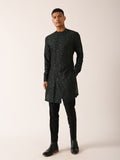 BLACK FOREST SIDE OPEN PTINTED KURTA