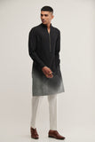 HANDLOOM PRINTED KURTA SET IN BLACK
