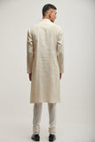 PINTUCKED KURTA SET IN VANILLA