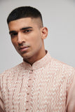 PINTUCKED KURTA SET IN SANDROSE