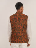 PRINTED JAWAHAR JACKET WITH FLAP POCKETS