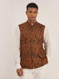 PRINTED JAWAHAR JACKET WITH FLAP POCKETS